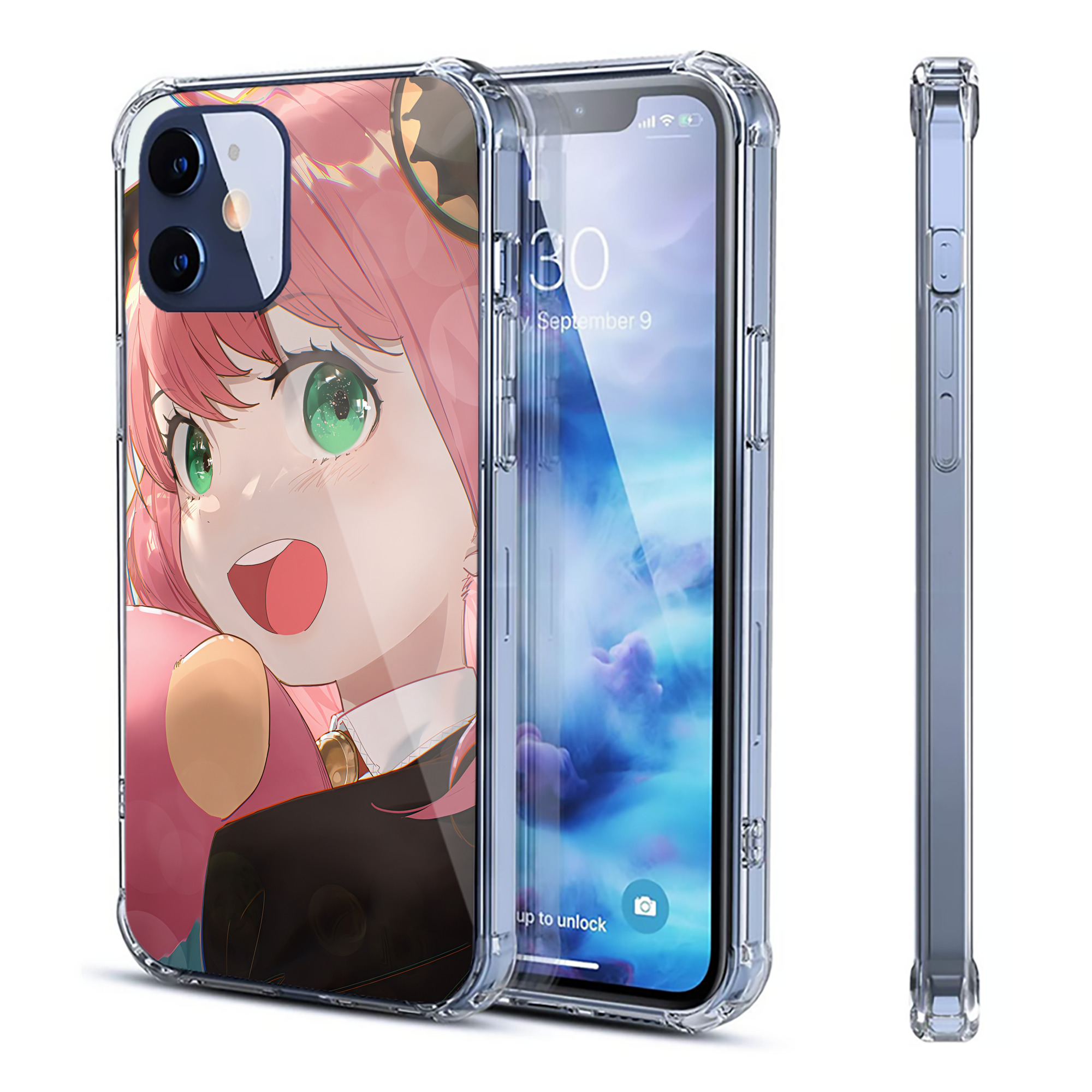（画像用） SPY×FAMILY间谍家家酒 【iPhone 12シリーズ対応】透明スマホケース（クリアソフトケース）